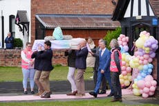 Southport attack victim remembered with balloons and bubbles at funeral