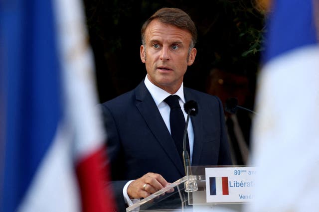 <p>French president Emmanuel Macron</p>