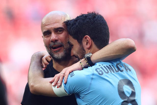 <p>Pep Guardiola is delighted that Manchester City re-signed Ilkay Gundogan. </p>