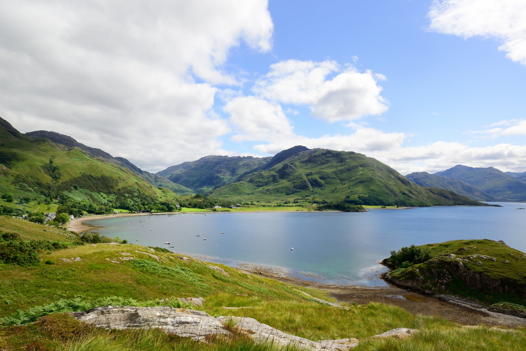 Kinloch Hourn is a settlement at the end of Loch Hourn in the west Highlands