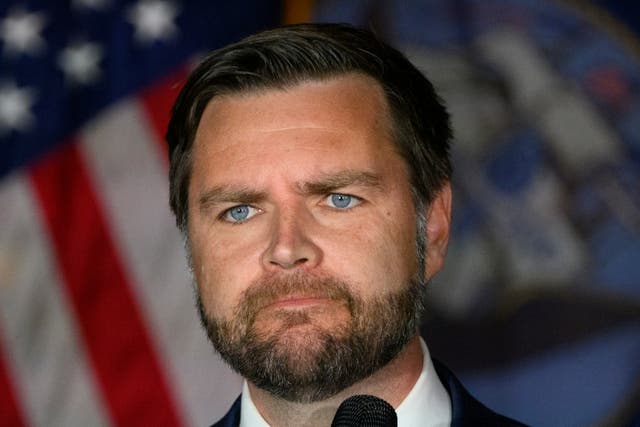 <p>JD Vance speaking in Pennsylvania in August 2024</p>