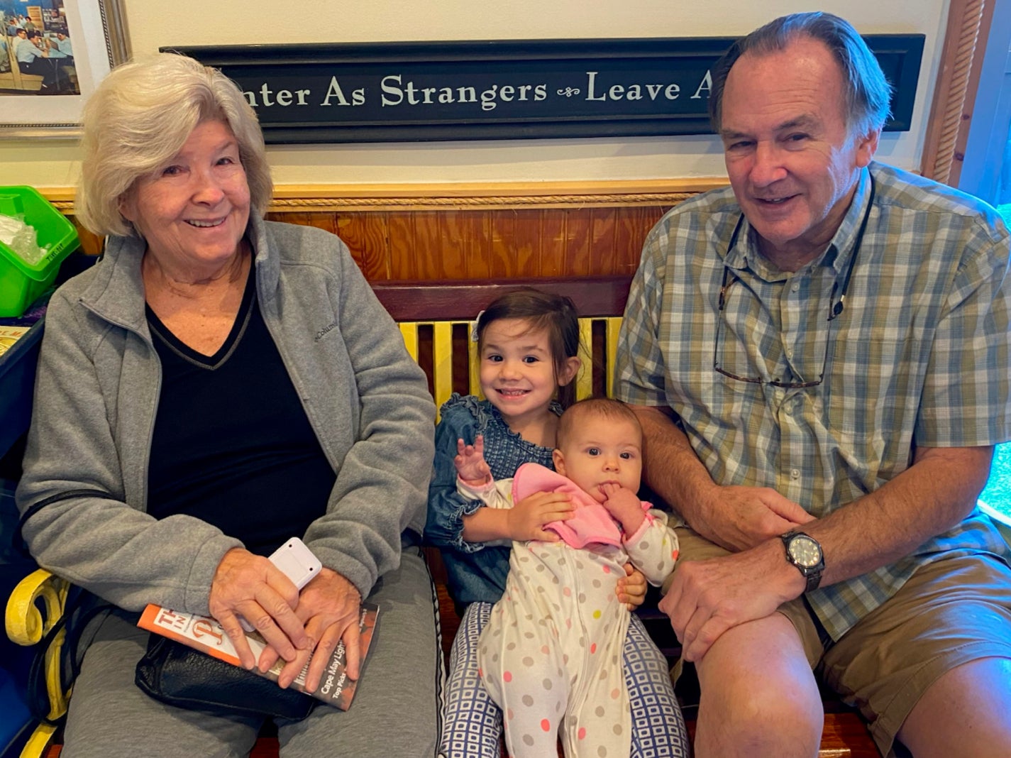 Nancy and John Galloway, pictured with their granddaughters, have filed a lawsuit to obtain Marisa’s parenting time