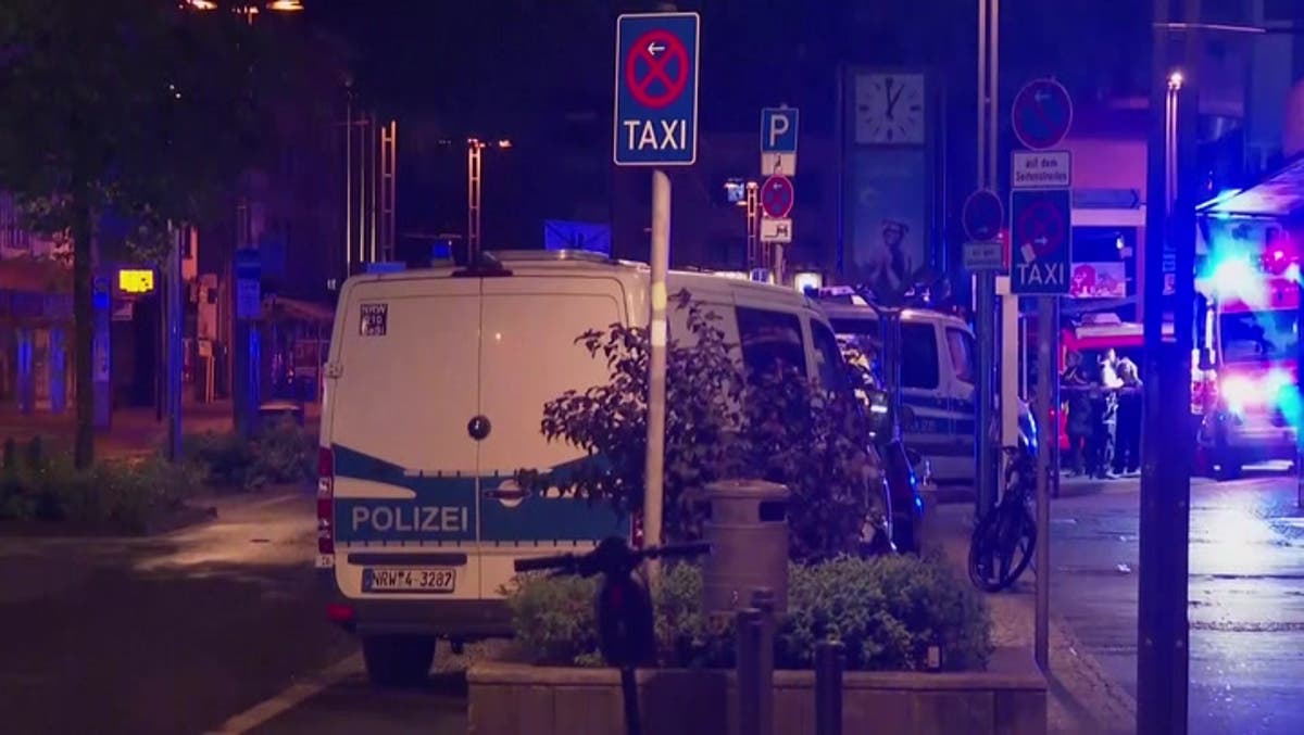 Watch: Manhunt underway in Germany after knife attack leaves three dead and eight injured
