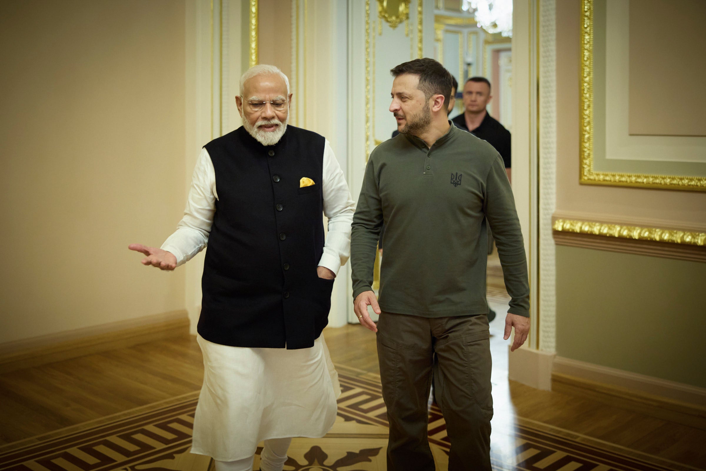 Narendra Modi and Volodymyr Zelensky