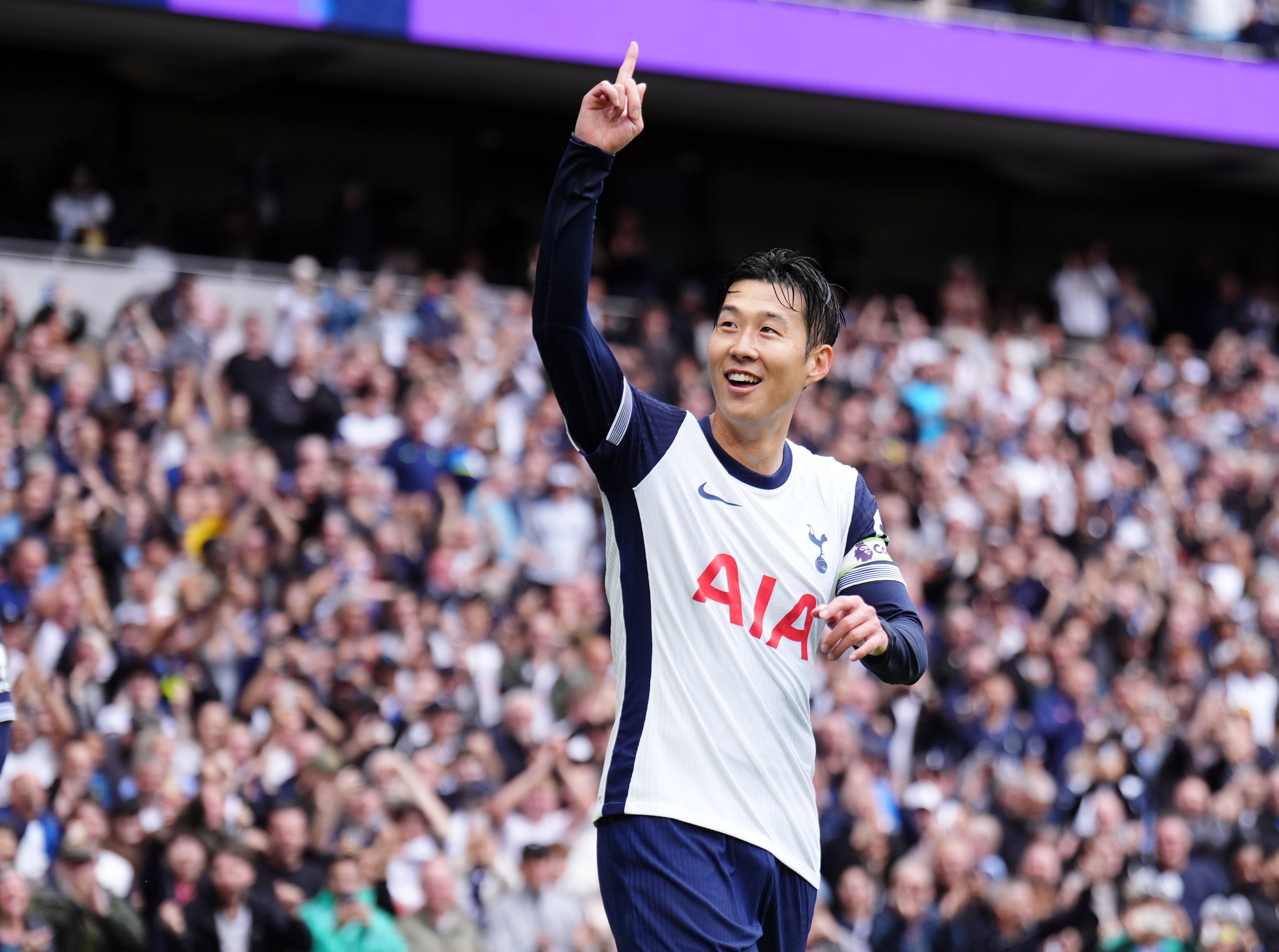 Son Heung-Min bagged a brace (John Walton/PA)