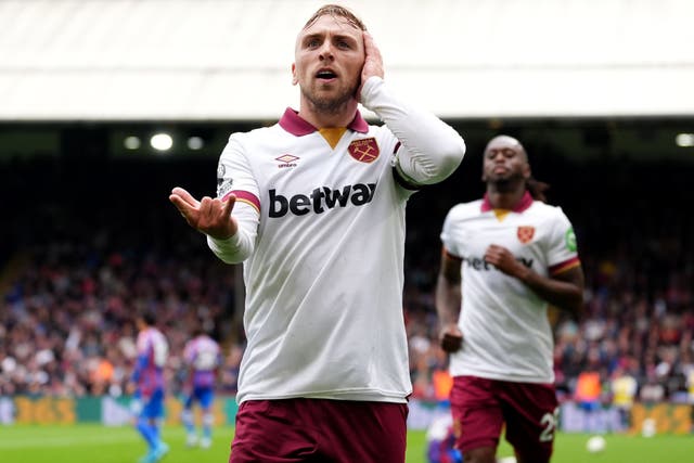 Jarrod Bowen scored West Ham’s second goal (Zac Goodwin/PA)