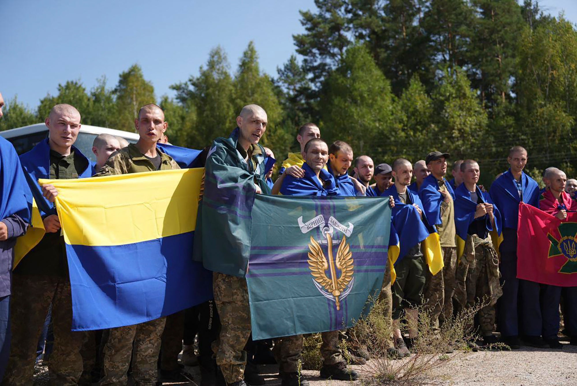 Many of the released Ukrainian prisoners were captured in the first months of the war