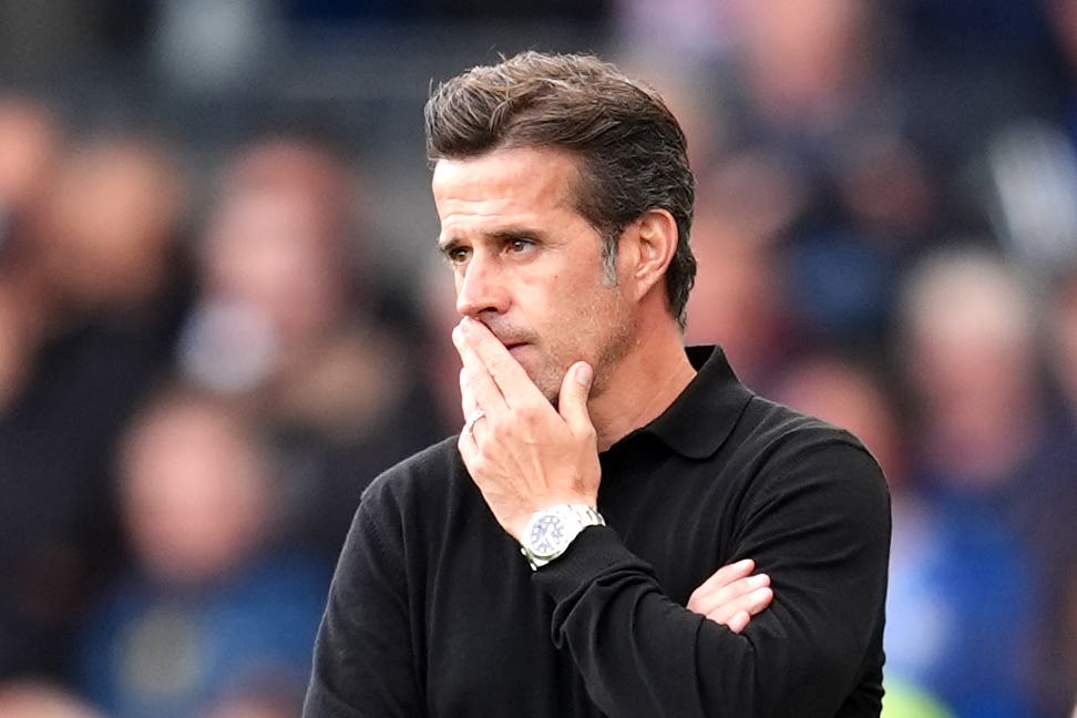 Fulham manager Marco Silva during the Premier League match at Craven Cottage, London. Picture date: Saturday August 24, 2024.