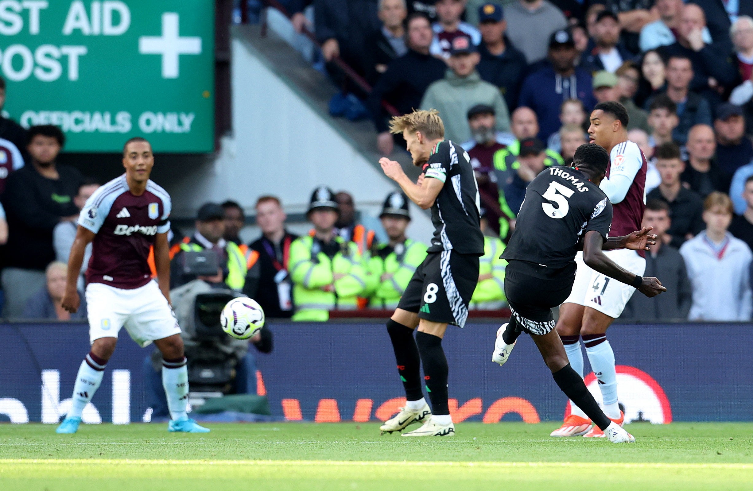 Thomas Partey added Arsenal’s second goal to secure the points for the Gunners.