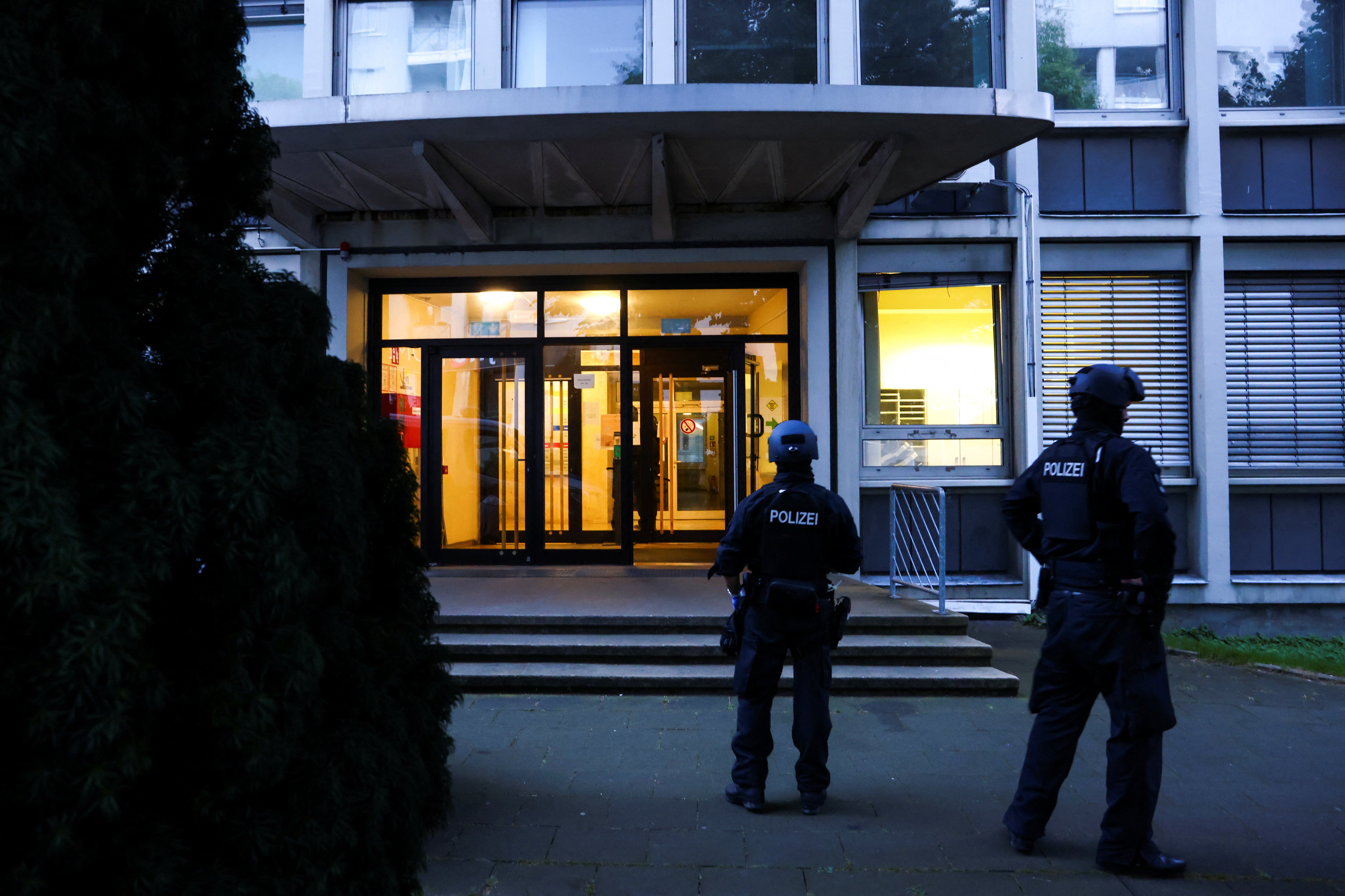 German police have raided a building in central Solingen