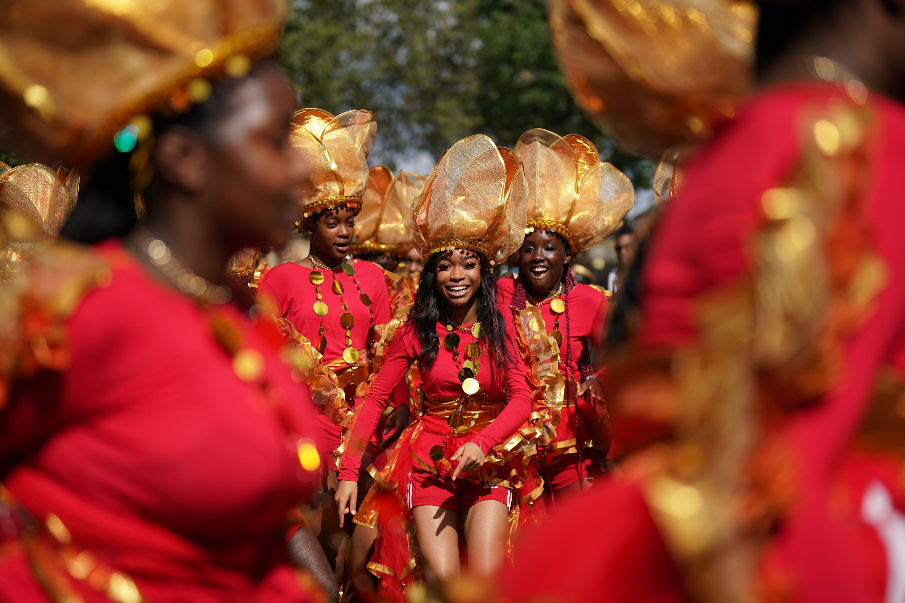 The event, held in west London, is one of the longest-running street parties in the UK (Yui Mok/PA)