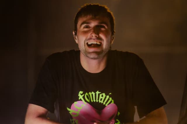 <p>Fred Again performs on the main stage during Saturday at Reading Festival 2024</p>