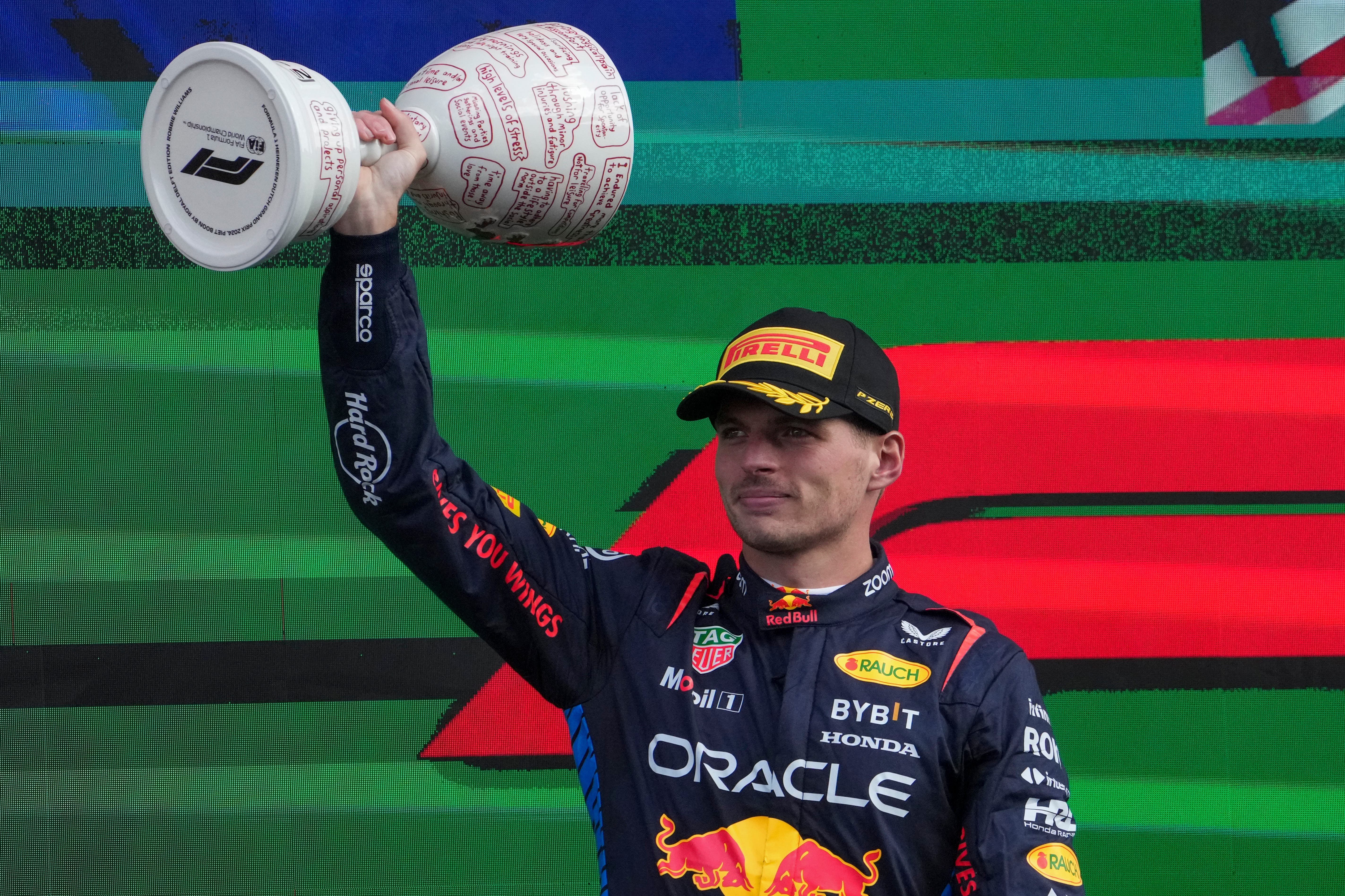 Max Verstappen said he does not need to panic after Lando Norris’ win in the Netherlands (Peter Dejong/AP)