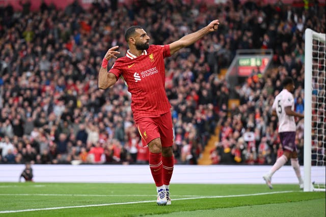 <p>Salah has scored in Liverpool’s first two games of the season </p>