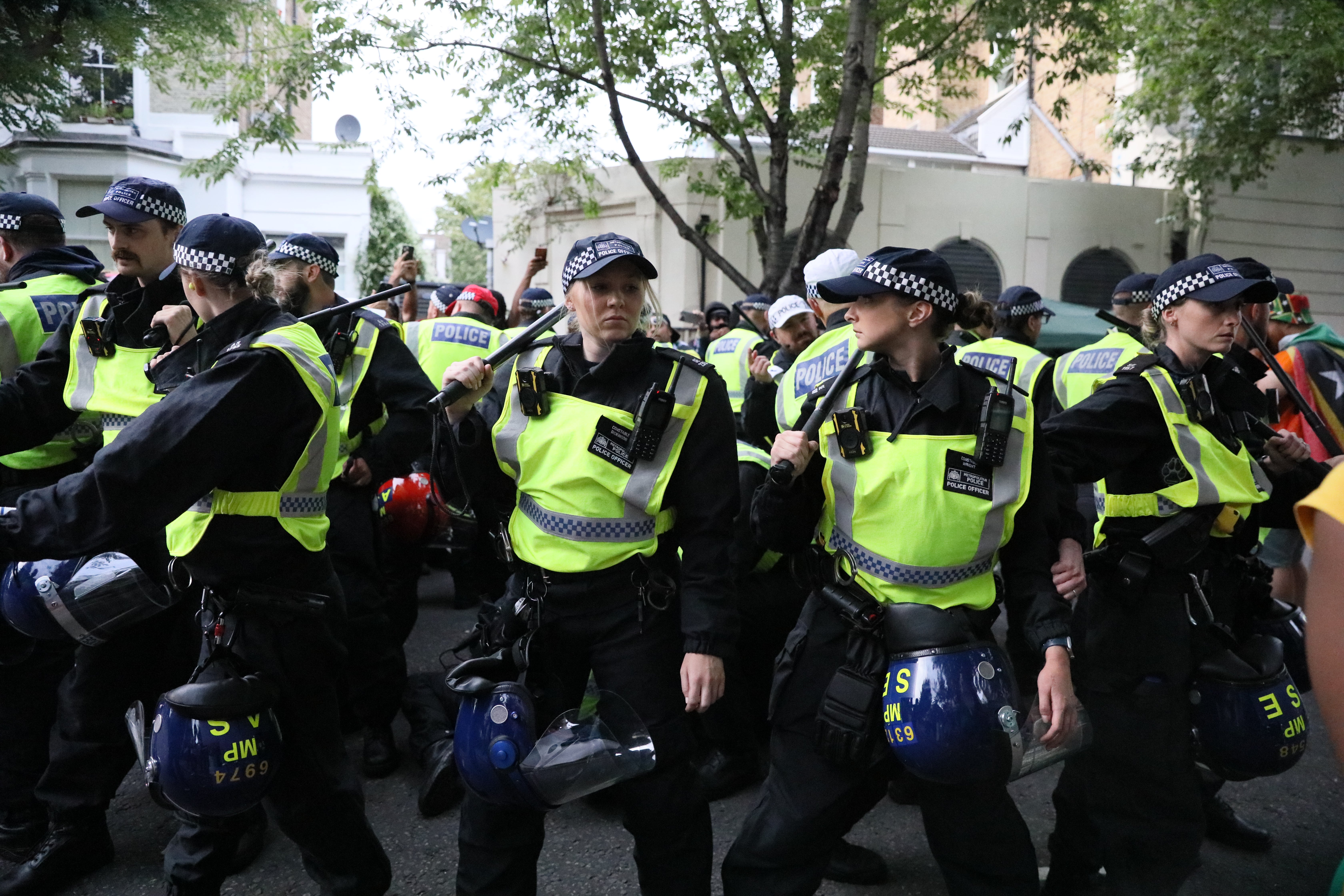 Met Police officers became aware of a stabbing on Golborne Road during Notting Hill Carnival