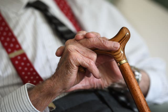 An elderly man (Joe Giddens/PA)