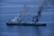 Yemen's Houthi rebel video shows they planted bombs on tanker now threatening Red Sea oil spill