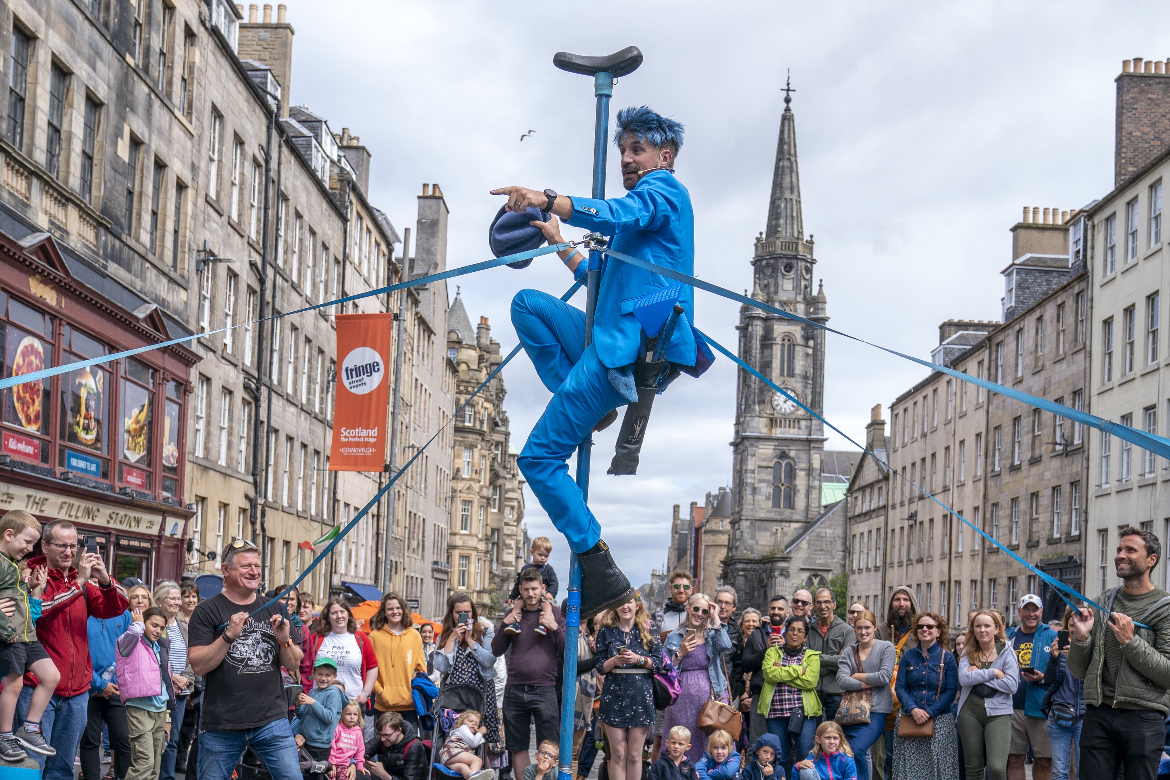 Crowds flock to Edinburgh during the festival (Jane Barlow/PA)