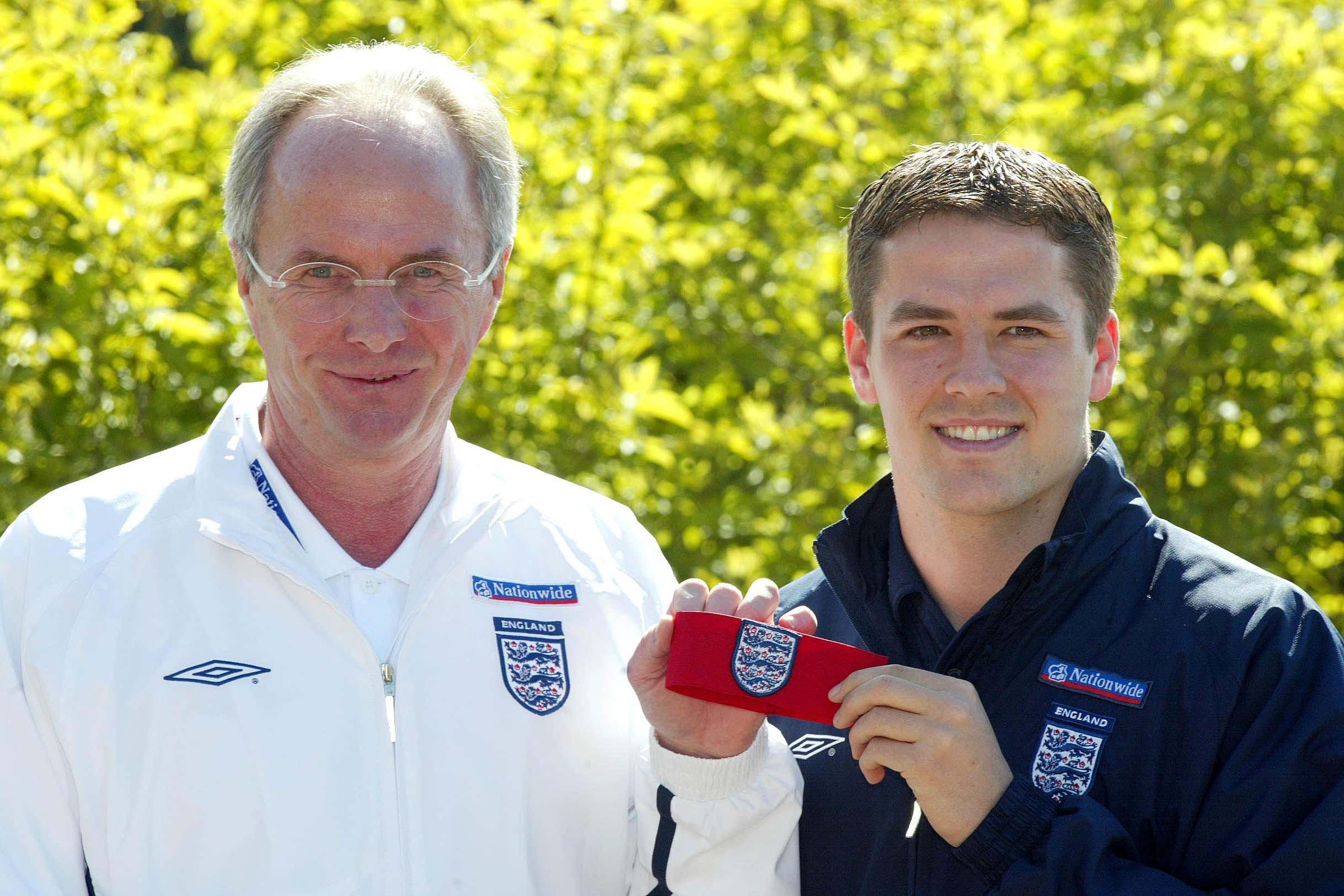 Michael Owen (right) paid tribute to Sven-Goran Eriksson (Martin Rickett/PA)