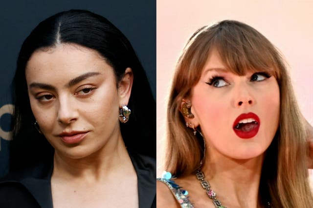 <p>Charli XCX and Taylor Swift</p>