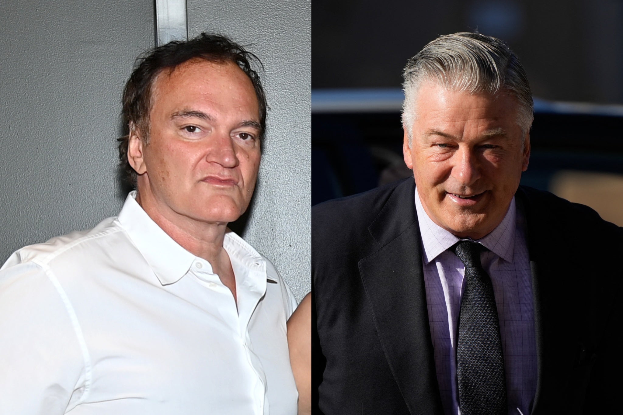 Quentin Tarantino and Alec Baldwin