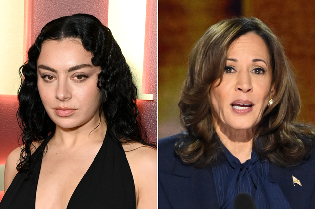 <p>Charli XCX and Kamala Harris</p>