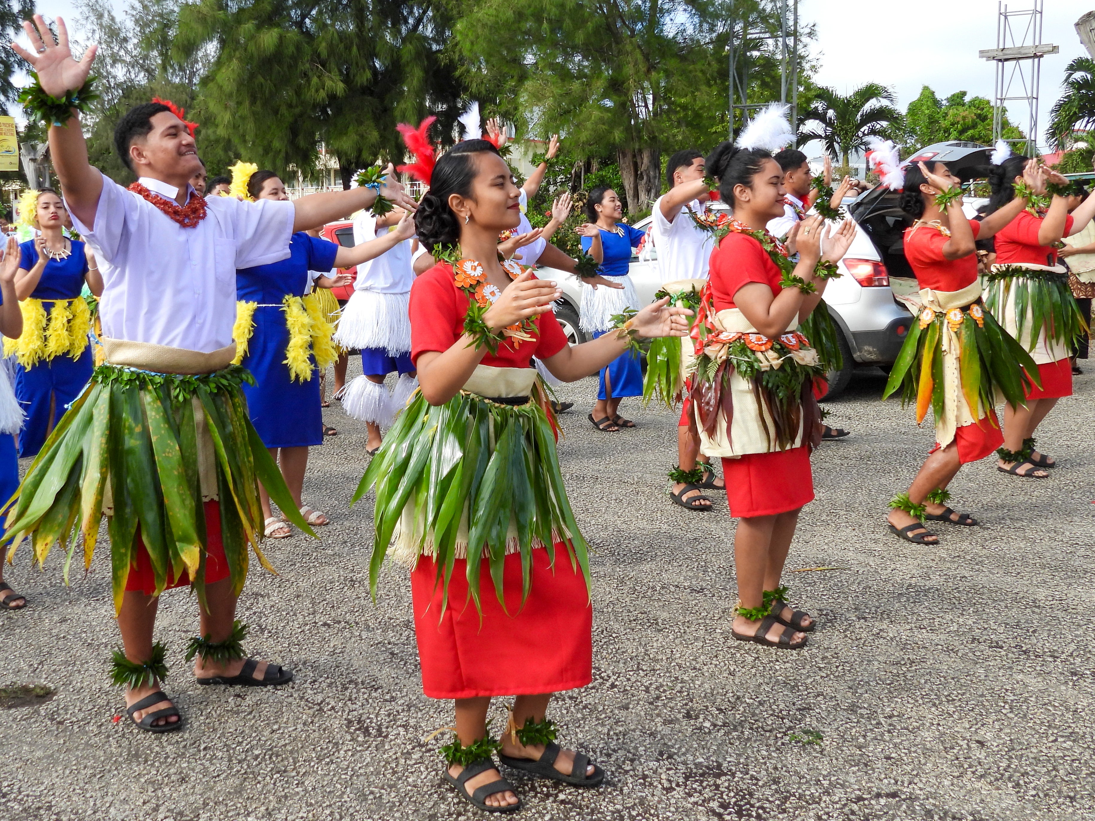 High school students march for climate justice as Pacific leaders meet in Nuku'alofa, Tonga