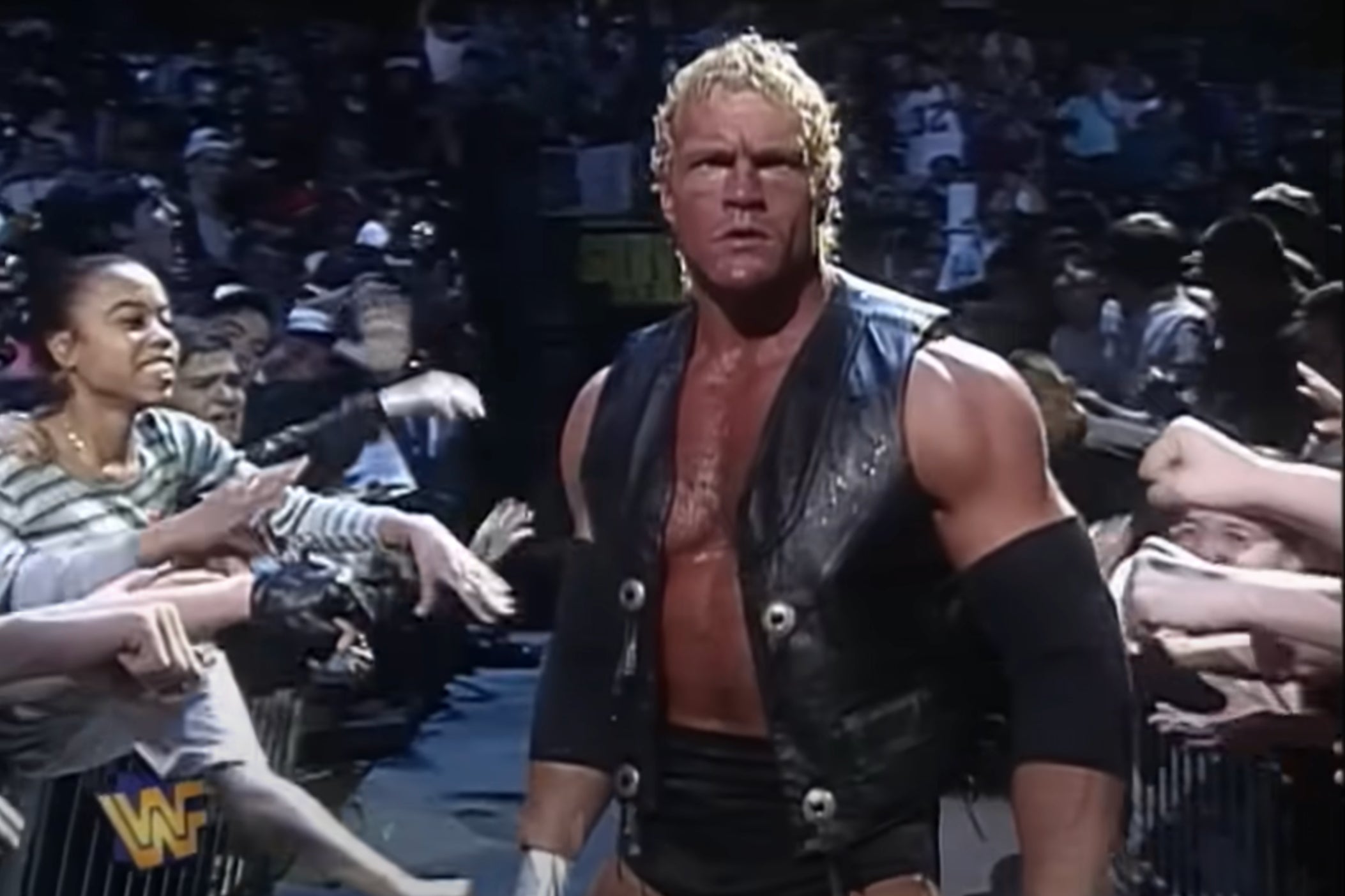 Sycho Sid making his way to the ring for his WWE Championship Match: Survivor Series 1996