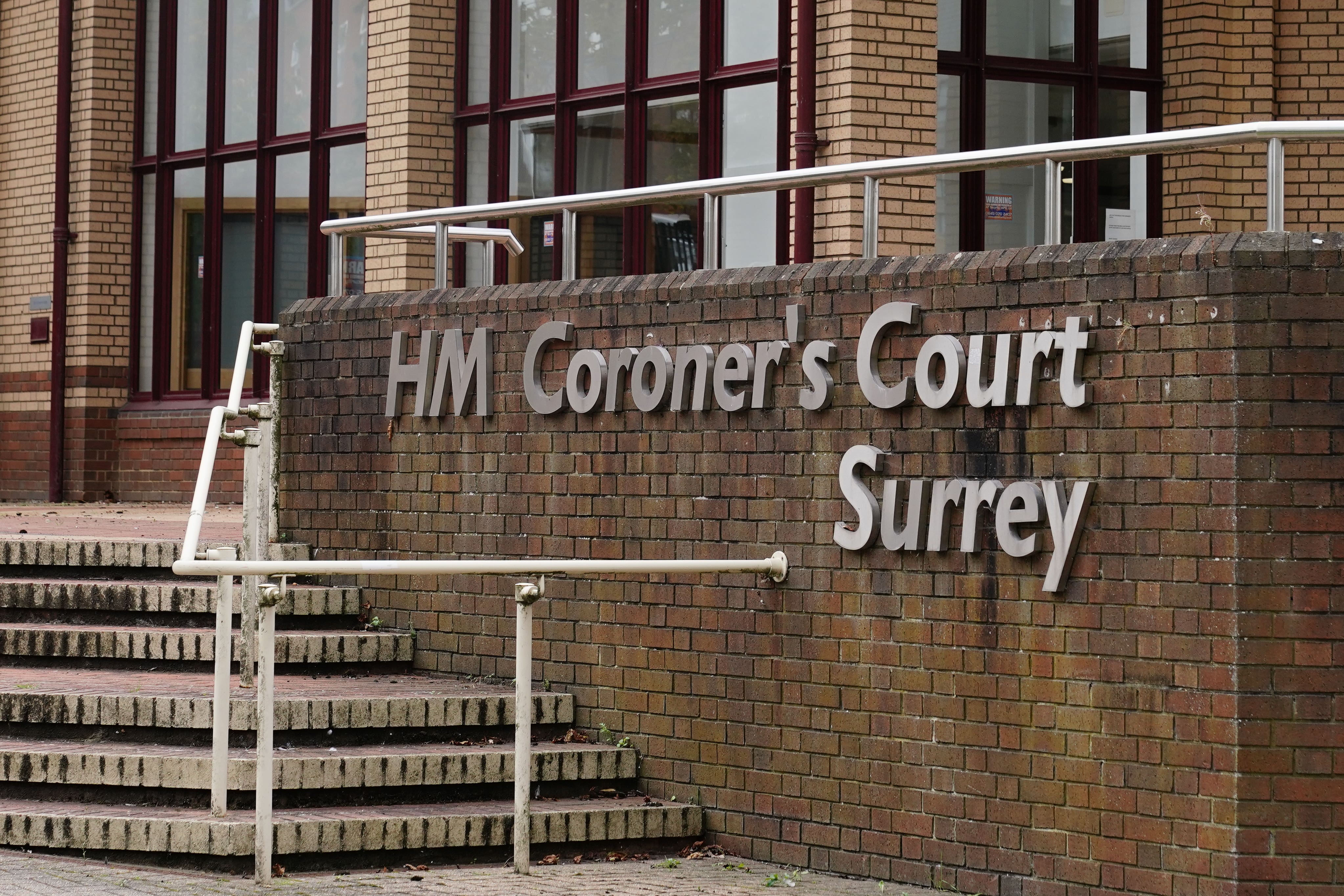 The inquest into Joel Stenning’s death was opened and adjourned at Surrey Coroner’s Court (Aaron Chown/PA)