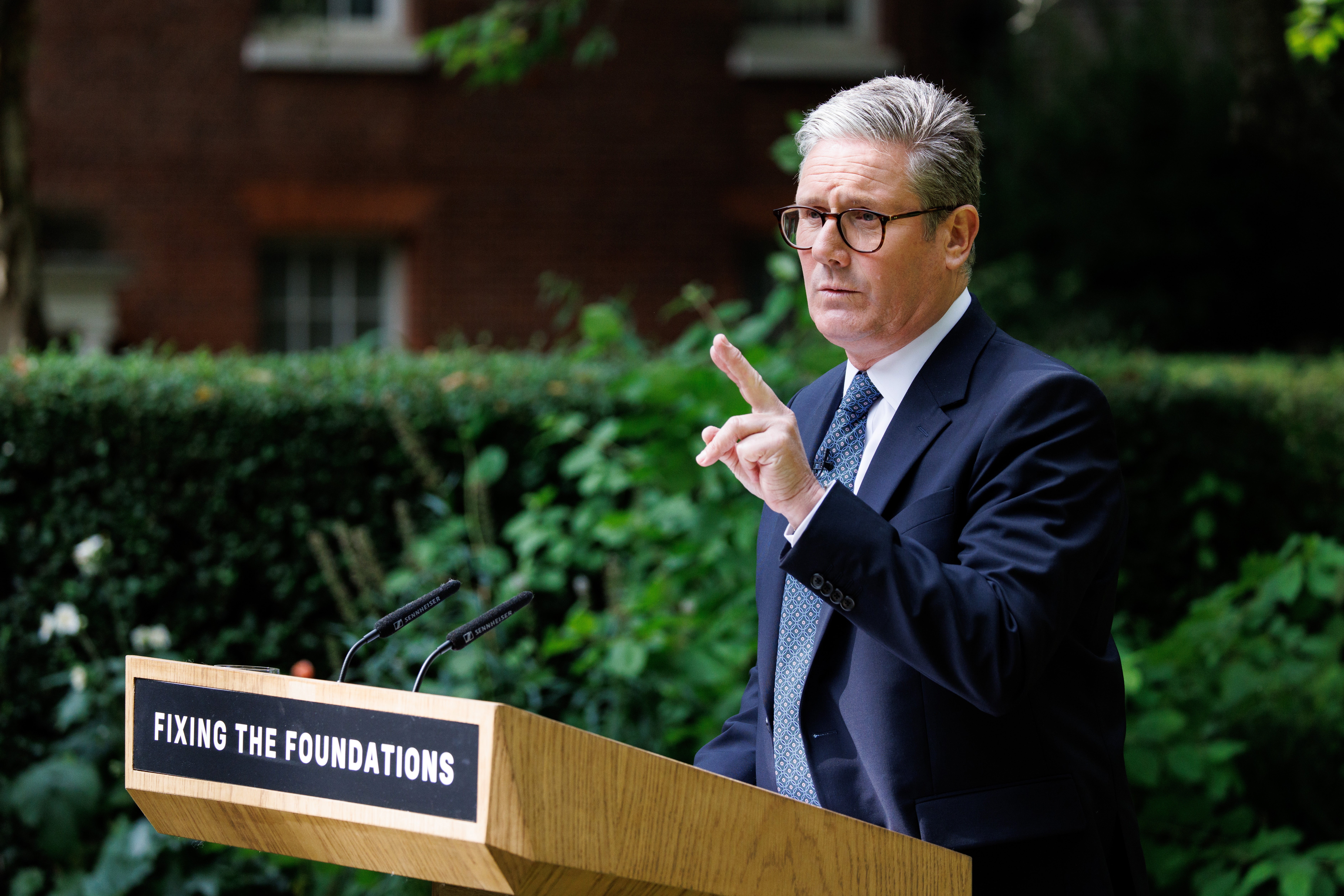 Starmer delivers a speech to mark the reopening of business in parliament next week