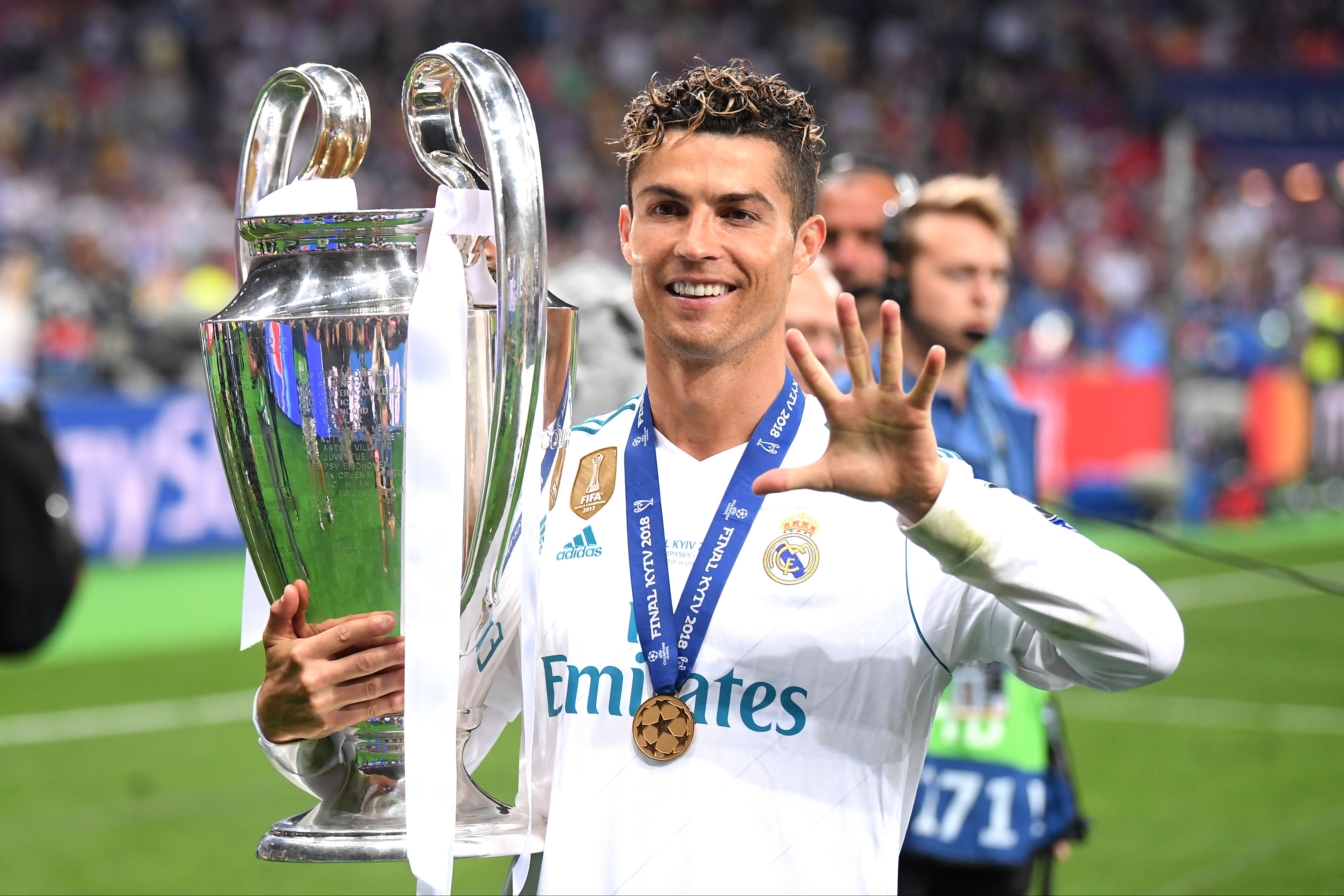 Cristiano Ronaldo won the Champions League five times