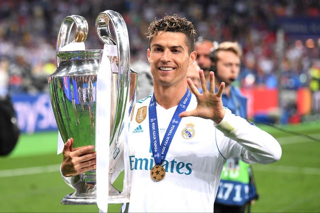 <p>Cristiano Ronaldo won the Champions League five times </p>