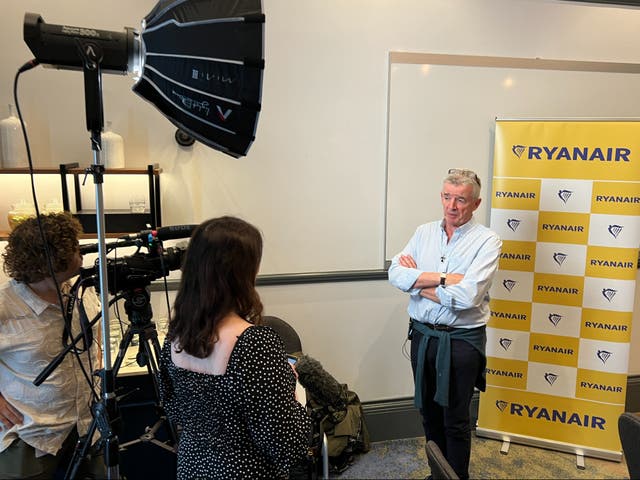 <p>Keeping order: Michael O’Leary, chief executive of Ryanair</p>