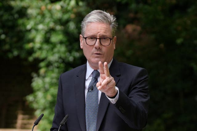 <p>In a dark suit, grey tie and beneath an overcast sky, the prime minister’s address in the garden of No 10 could scarcely have been glummer</p>