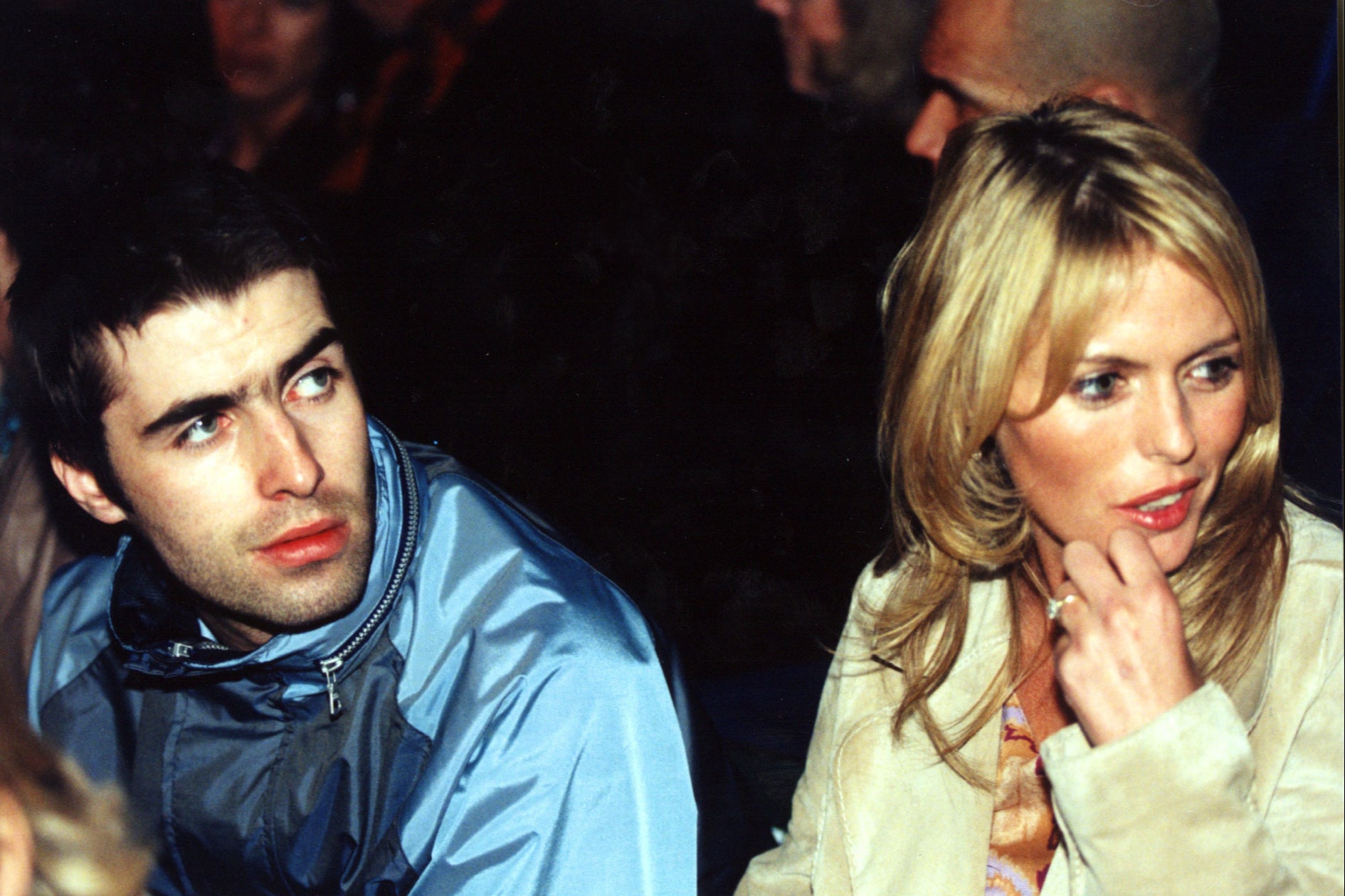 Frontman Liam Gallagher with his first wife Patsy Kensit