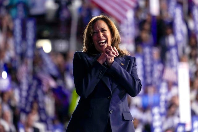 <p>Kamala Harris accepts the Democratic nomination for president on August 22 in Chicago, where she said support for middle class Americans will be a ‘defining goal’ of her presidency if elected. </p>