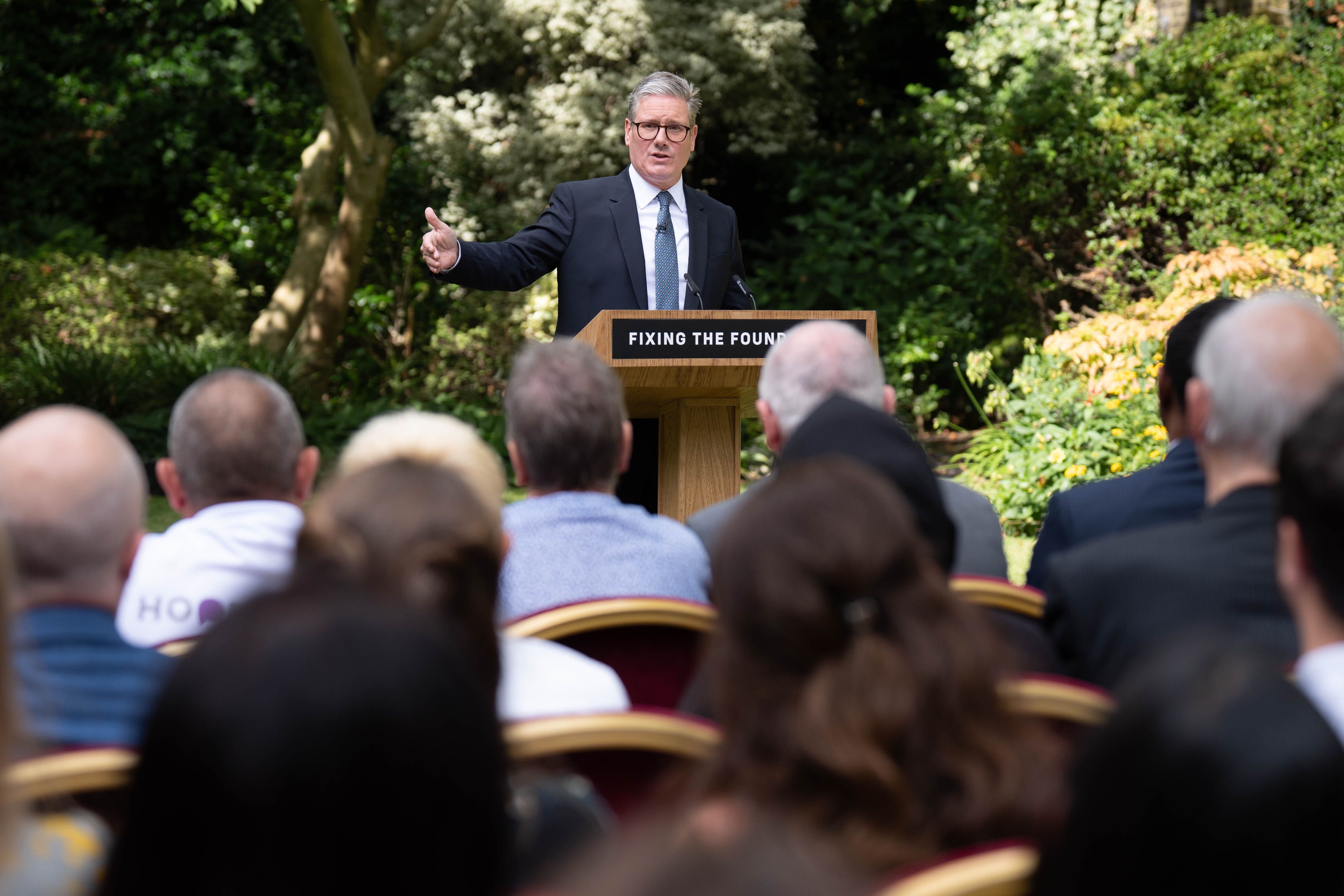 Sir Keir Starmer attacked the mess left by his predecessors in a speech on Tuesday