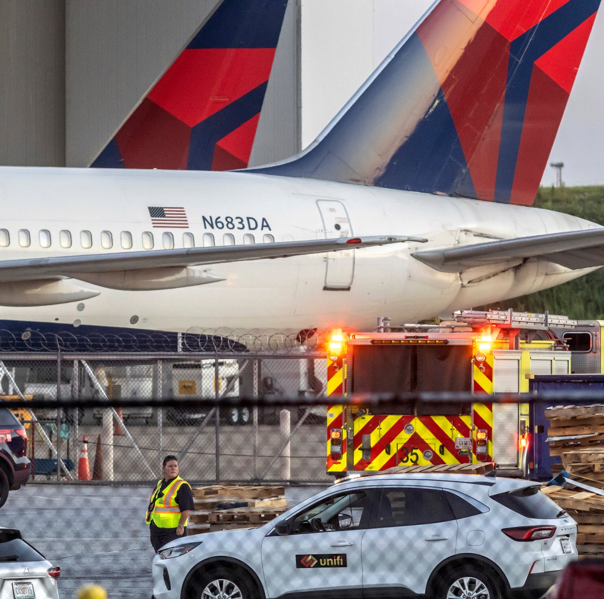 Two workers killed and a third injured in an explosion at a Delta Air Lines facility in Atlanta