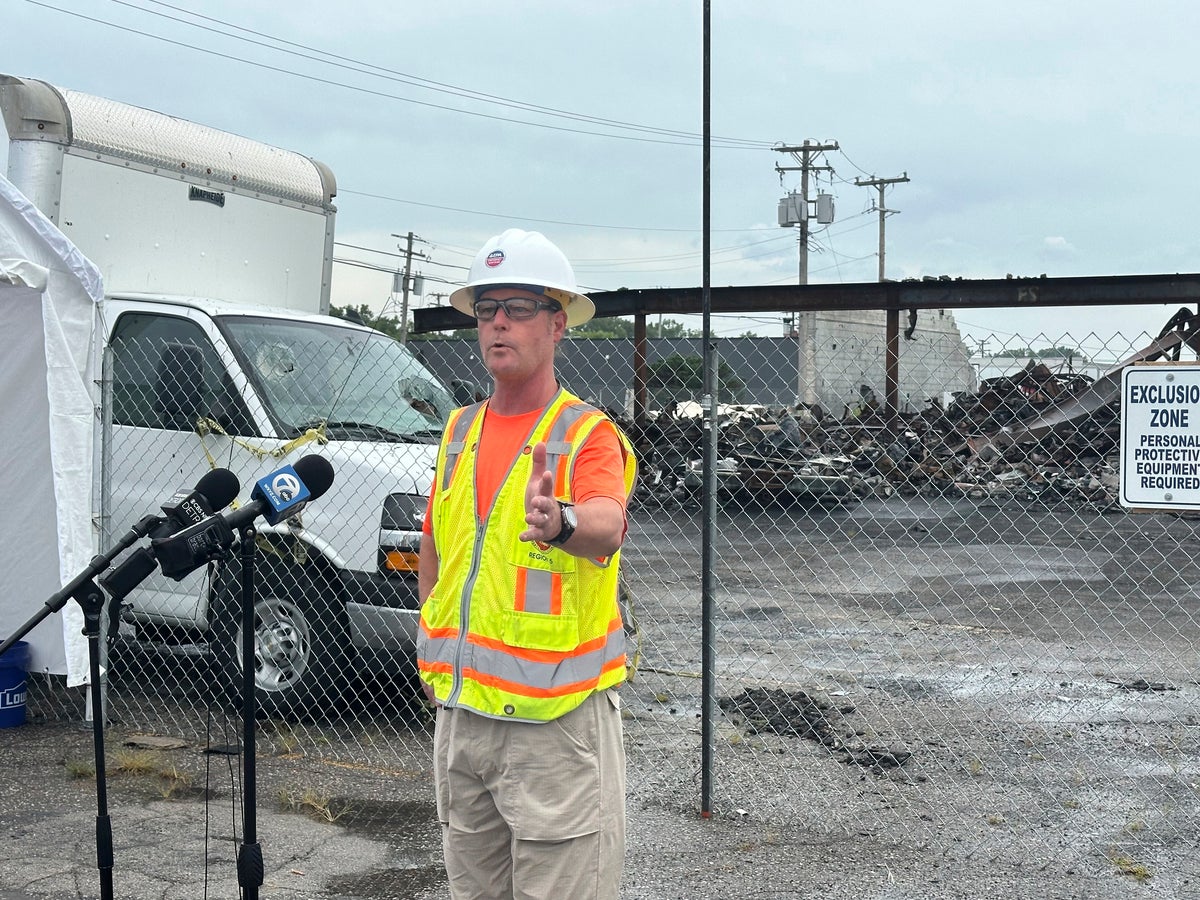 EPA takes charge of Detroit-area cleanup of vaping supplies warehouse destroyed by explosions | The Independent EPA takes charge of Detroit-area cleanup of vaping supplies warehouse destroyed by explosions | The Independent