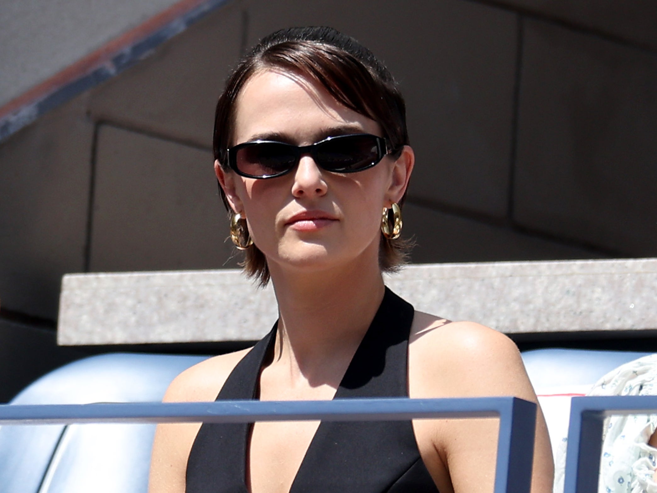 Zoey Deutch attends day one of the 2024 US Open at USTA Billie Jean King National Tennis Center on August 26.