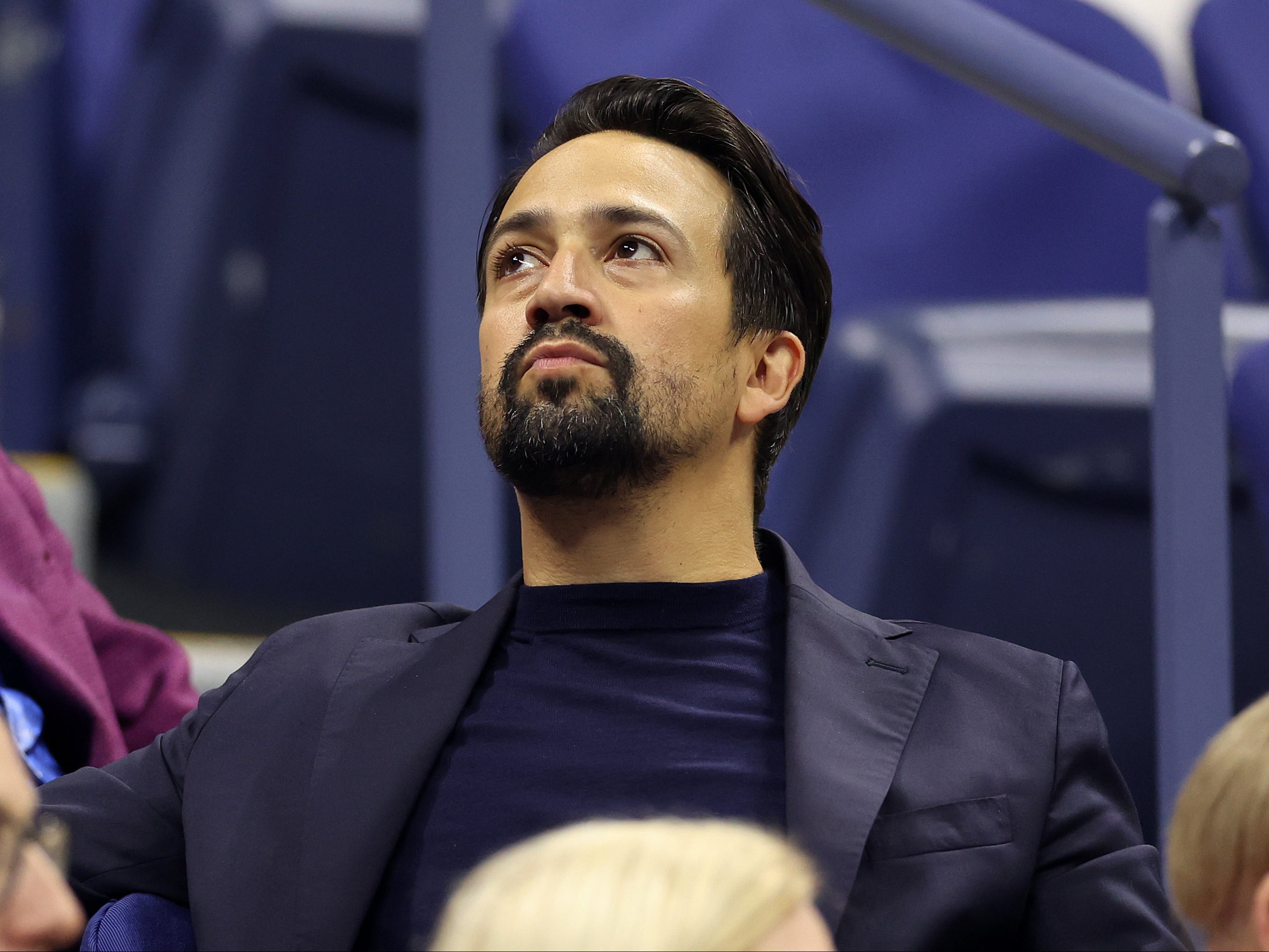 Lin-Manuel Miranda attends day one of the 2024 US Open at USTA Billie Jean King National Tennis Center on August 26