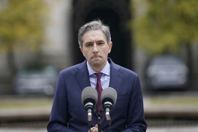 Irish premier Simon Harris (Niall Carson/PA)