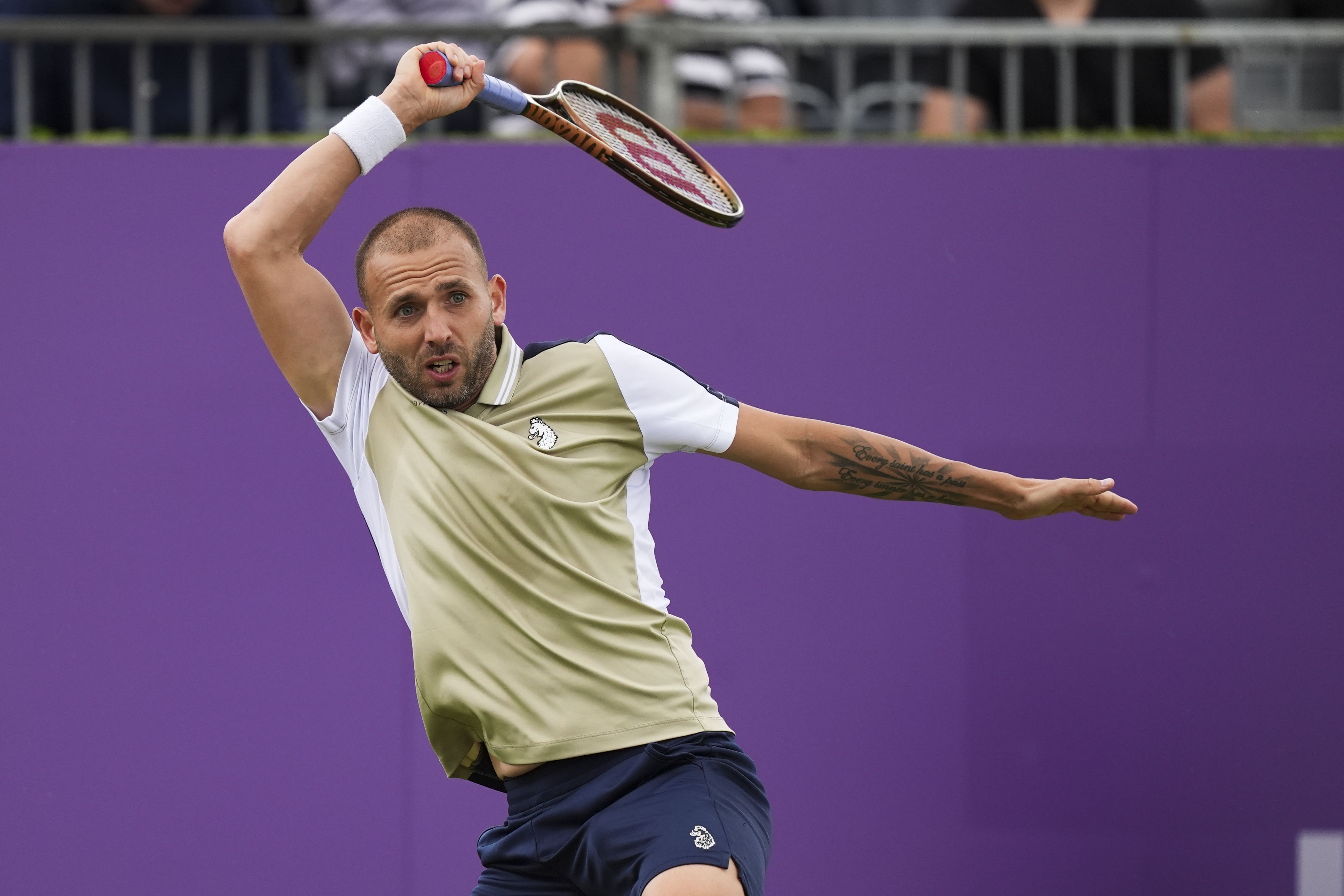 Dan Evans claimed the unlikeliest of victories at the US Open (Jordan Pettitt/PA)