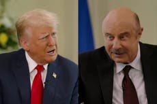 Trump insists he is ‘not a threat to democracy’ in Dr Phil interview 