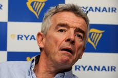 Ryanair boss calls for two-drink airport limit to curb in-flight violence