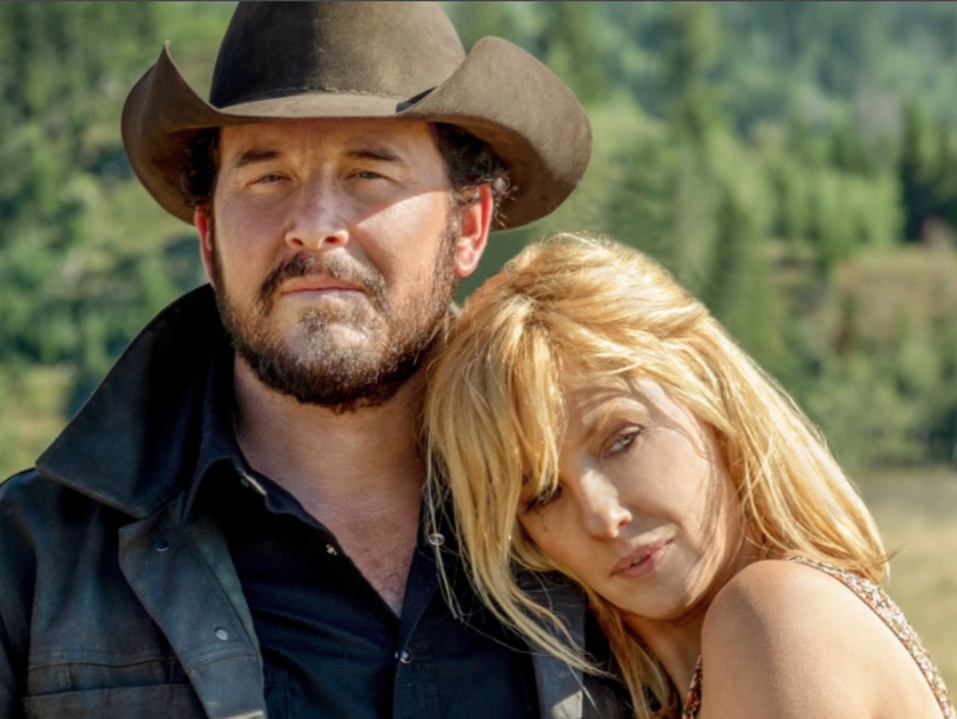 Cole Hauser and Kelly Reilly in ‘Yellowstone’