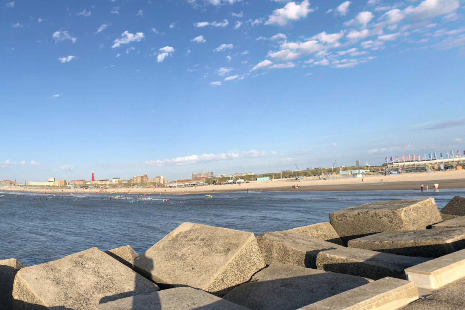 The popular surfing spot of Scheveningen