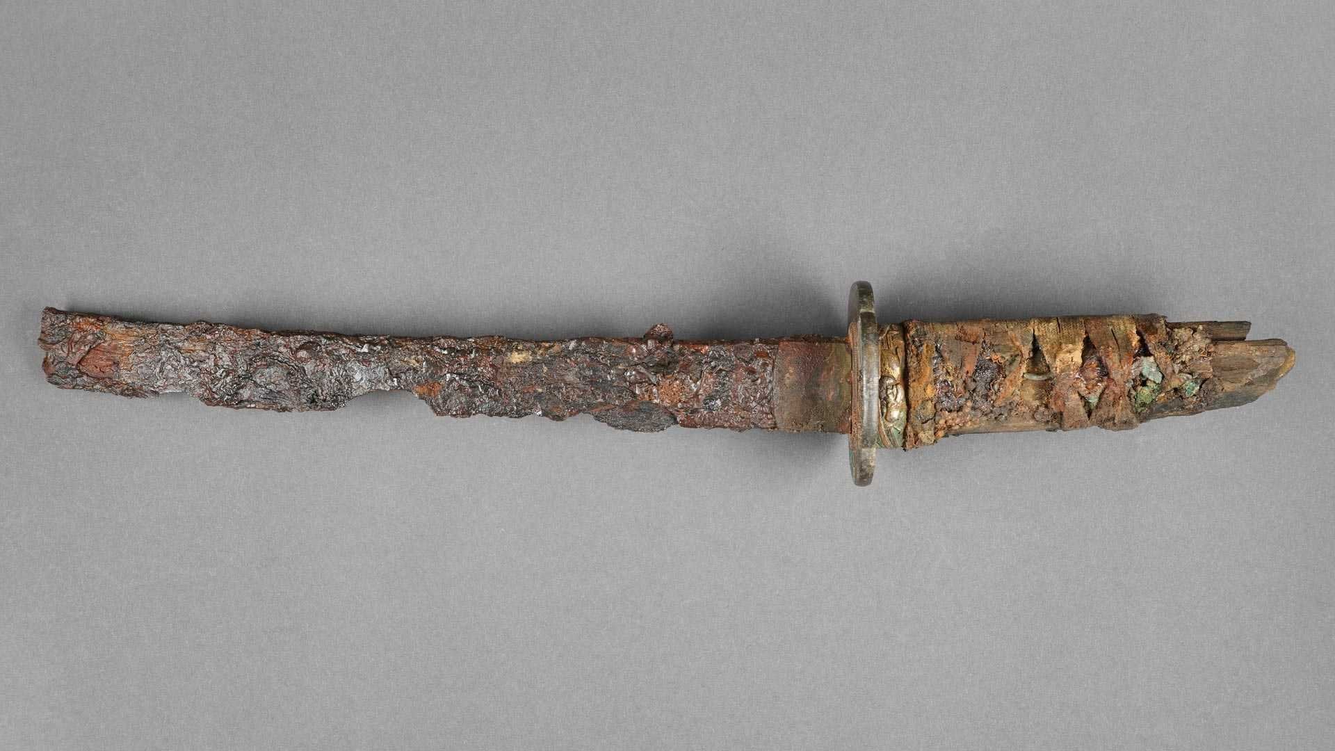 Japanese Wakizashi short sword after restoration