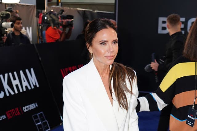 Victoria Beckham’s fashion Beauty business saw sales jump by more than half for the past year (Ian West/PA)