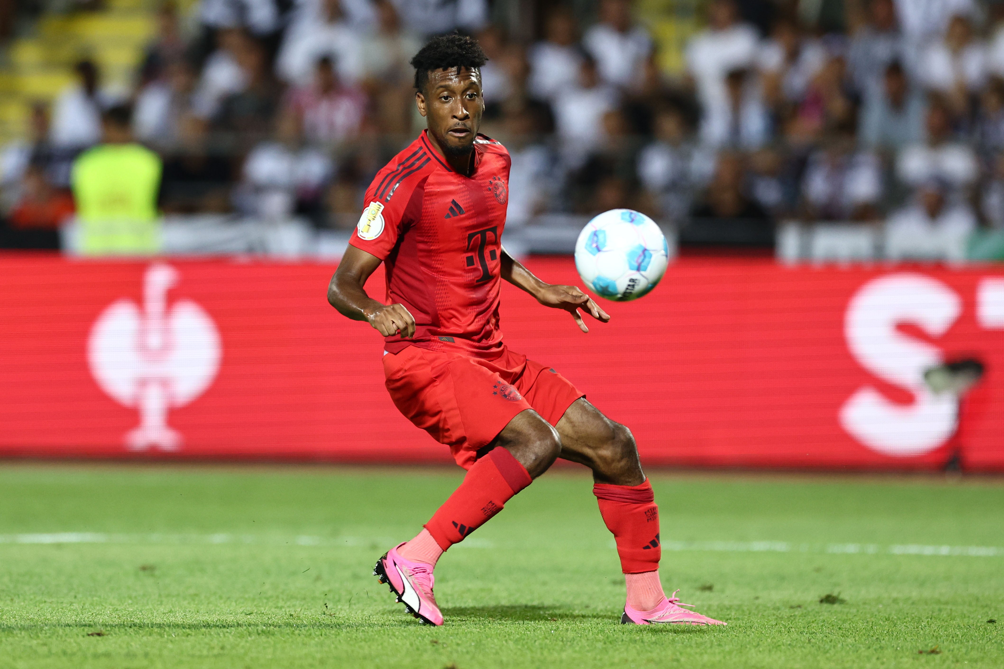 Kingsley Coman in action against SSV Ulm 1846